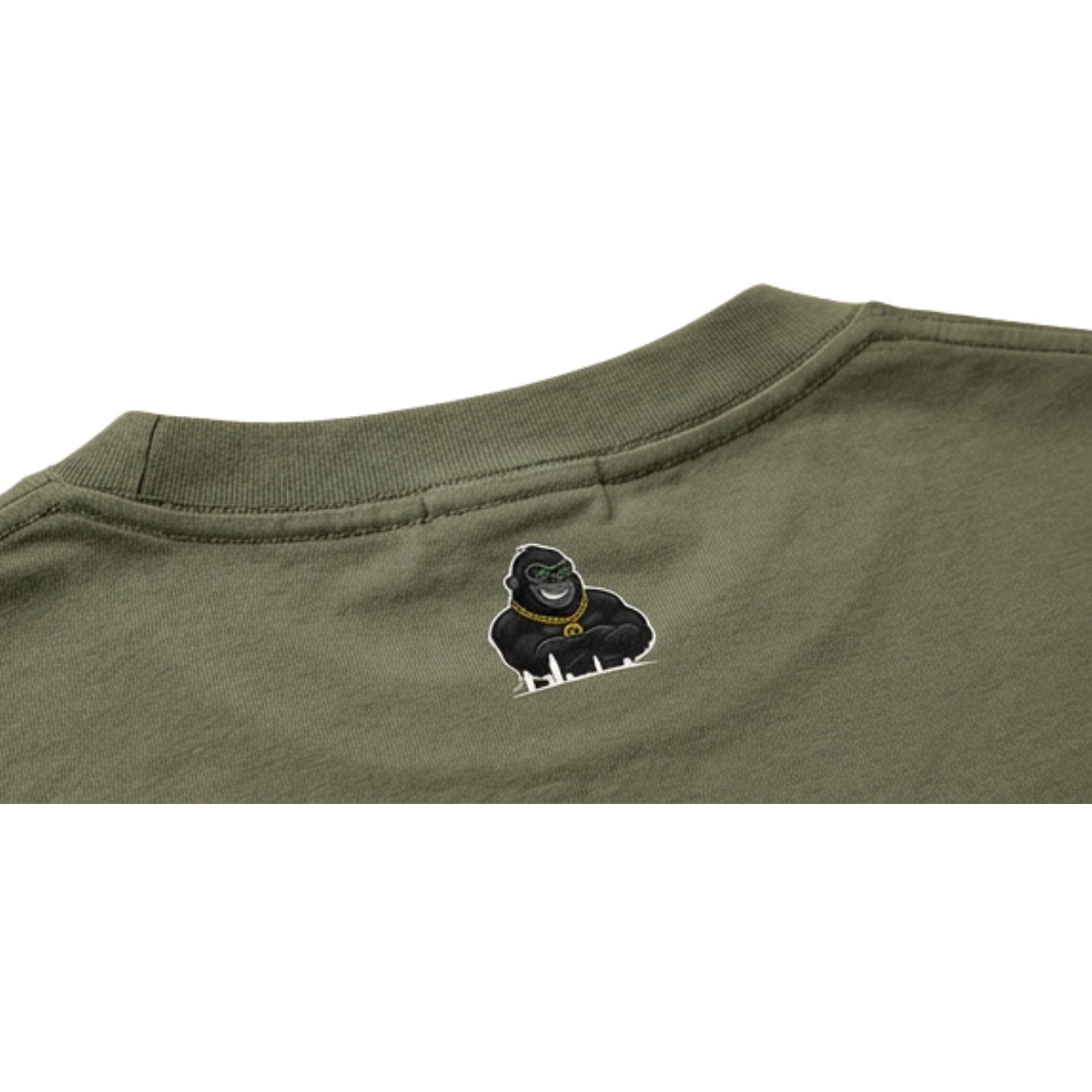 GREEN TEE back logo